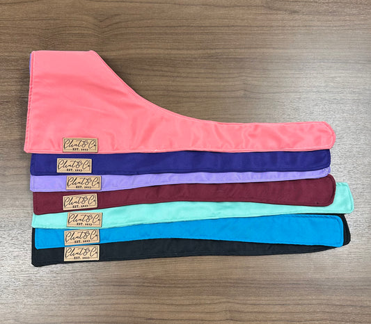 Dog Bandana - Clint & Co Leather Patch
