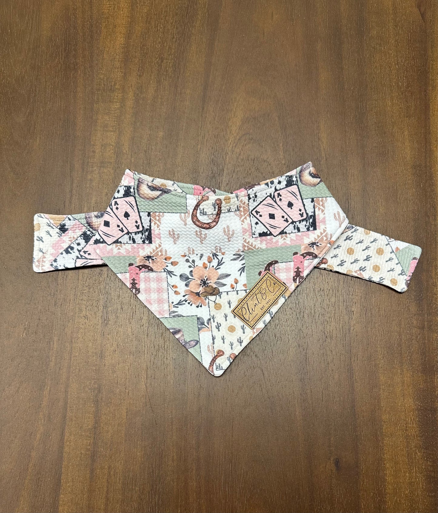 Pretty in Pink Cowgirl Dog Bandana