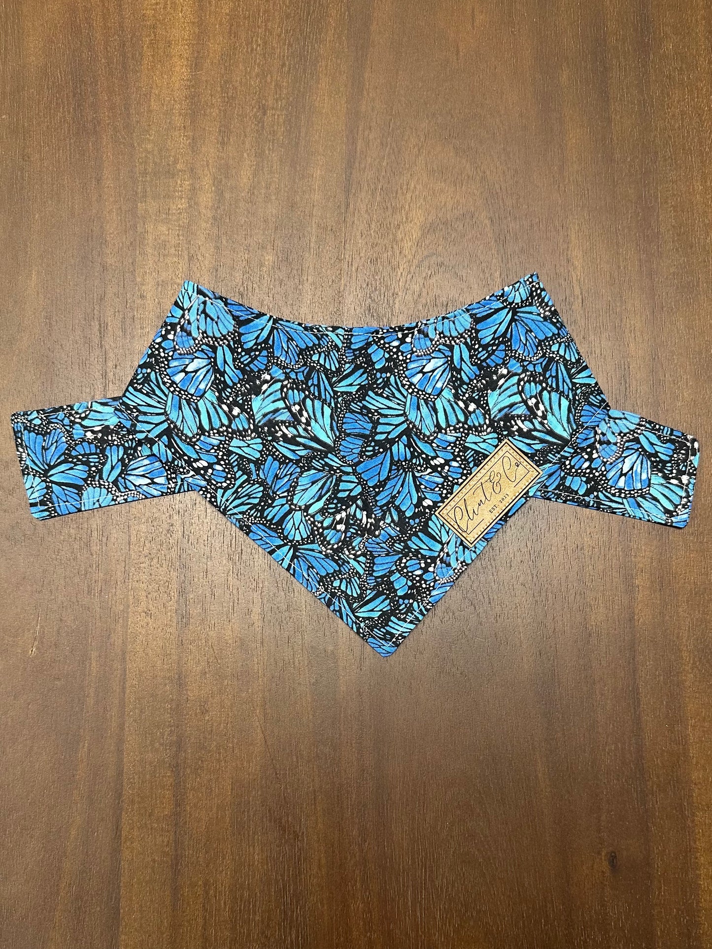 Blue Butterfly Bandana