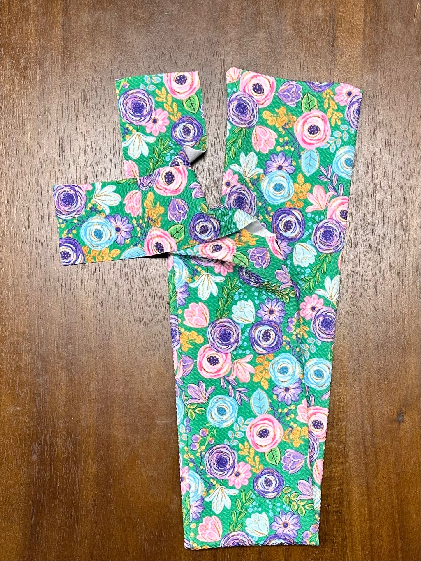 Purple, Pink and Green Floral Tail Bag