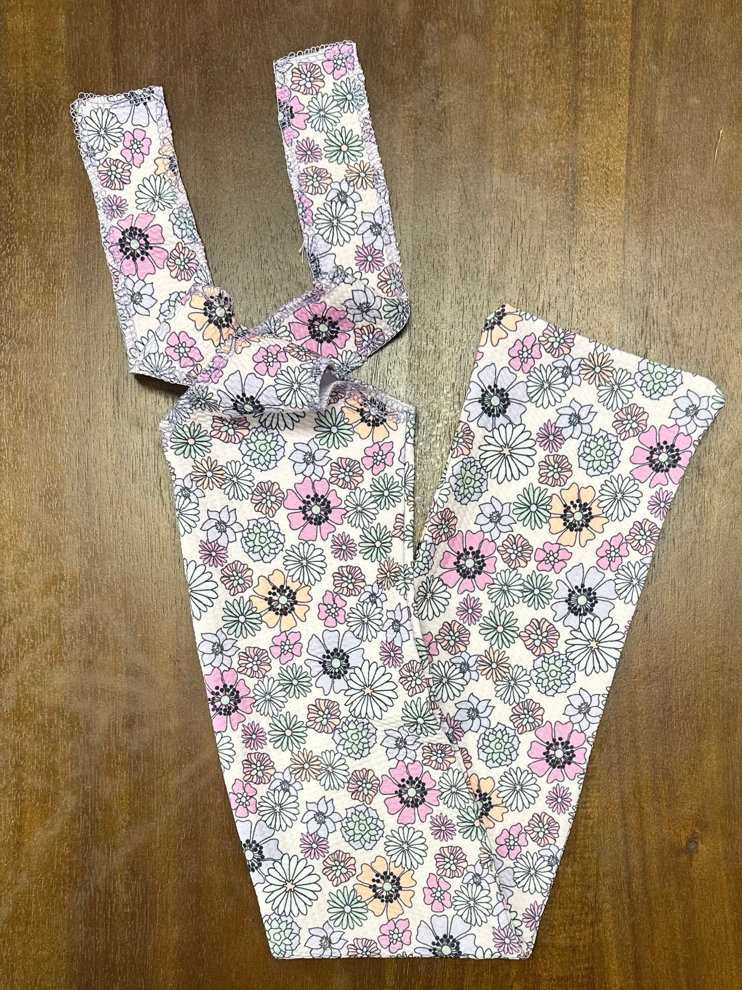 Purple and Pink Floral Tail Bag