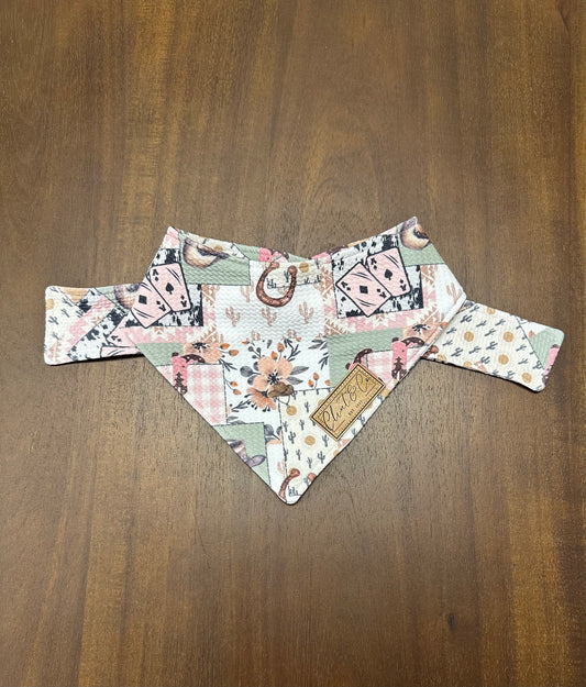 Pretty in Pink Cowgirl Dog Bandana