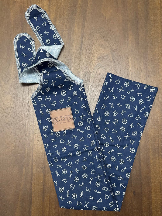 Western Themed Tailbag (Navy)
