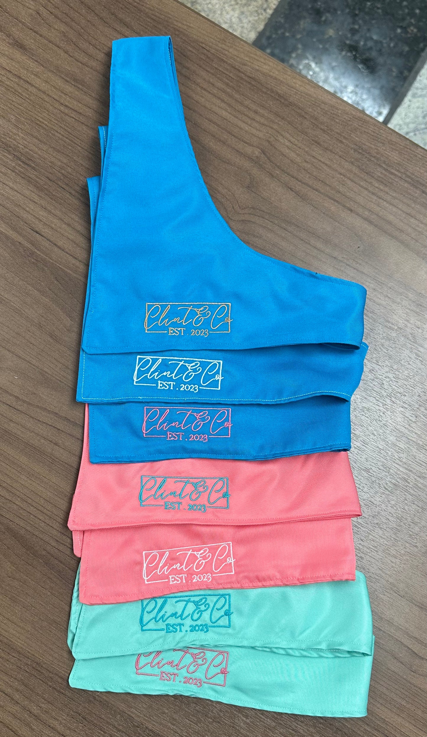 Dog Bandana - Clint & Co Logo Embroiderd