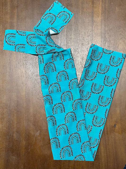 Teal Rainbows Tail Bag