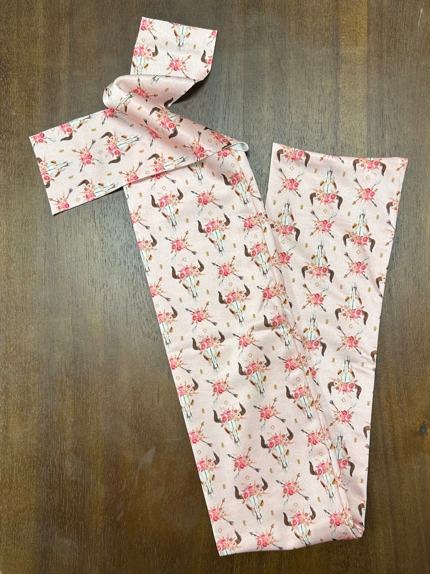 Pink Cow Skulls Tail Bag