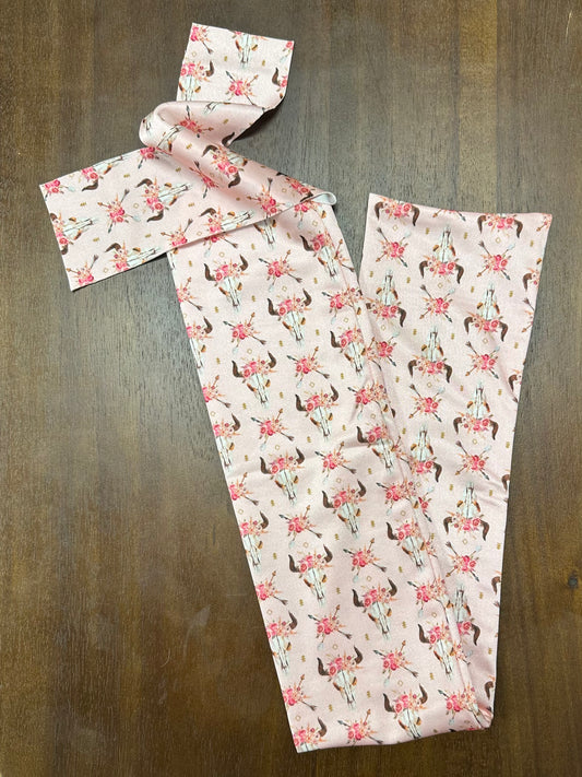 Pink Cow Skulls Tail Bag