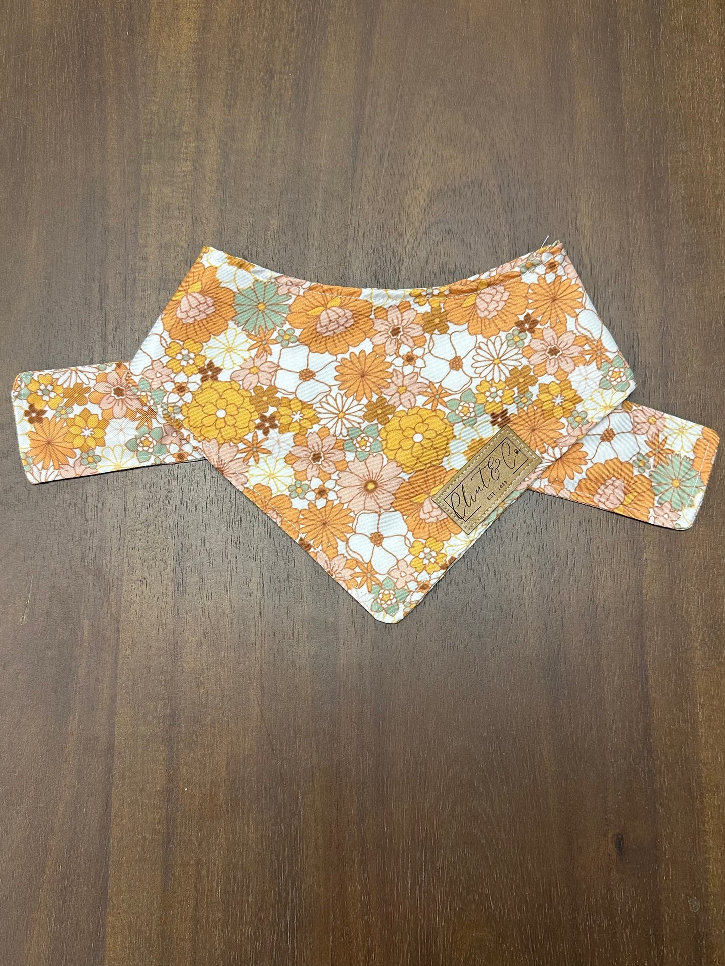 Retro Floral Dog Bandana